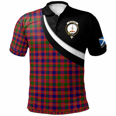 Scottish MacIntyre Clan Crest Tartan Polo Shirt - Scotland Forever Style Front Side Tartan Plaid