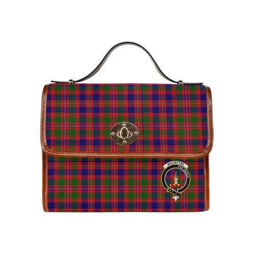 Scottish MacIntyre Clan Crest Tartan Waterproof Canvas Bag Tartan Plaid 1