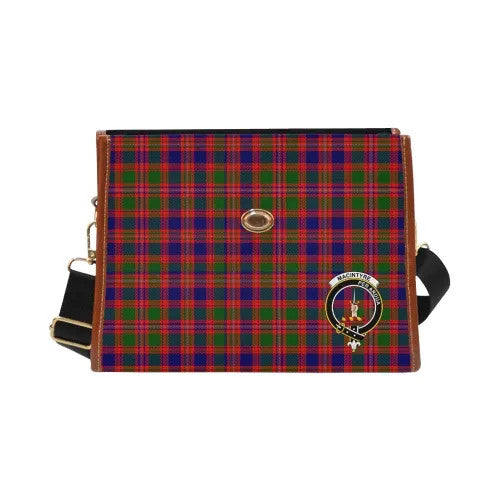 Scottish MacIntyre Clan Crest Tartan Waterproof Canvas Bag Tartan Plaid 2