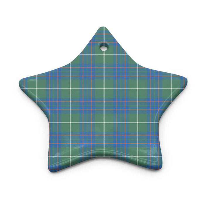 Scottish MacIntyre Hunting Ancient Clan Tartan Ceramic Ornament Star Shape Tartan Plaid