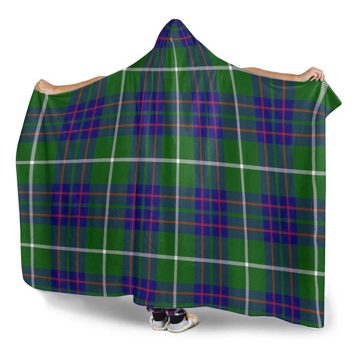 Scottish MacIntyre Hunting Modern Clan Tartan Hooded Blanket Tartan Plaid 3