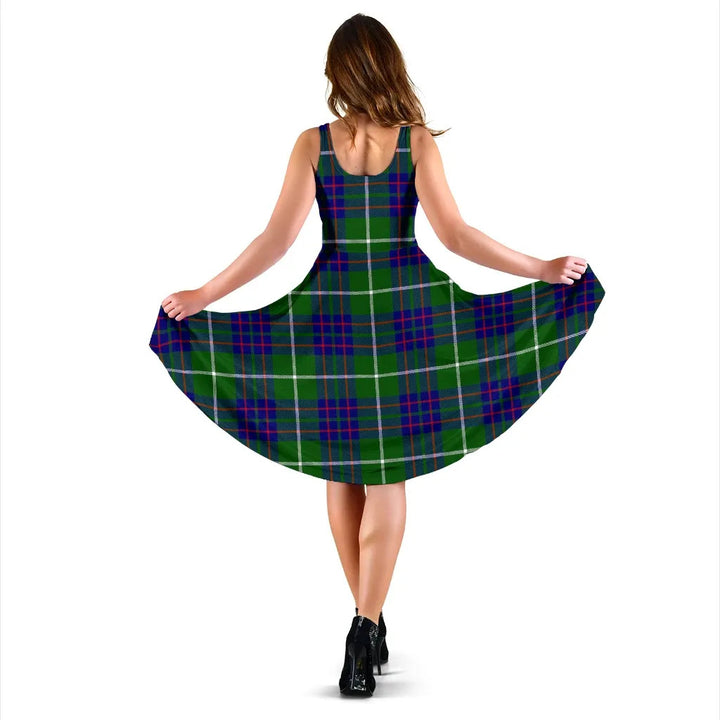 Scottish MacIntyre Hunting Modern Clan Tartan Women Midi Dress