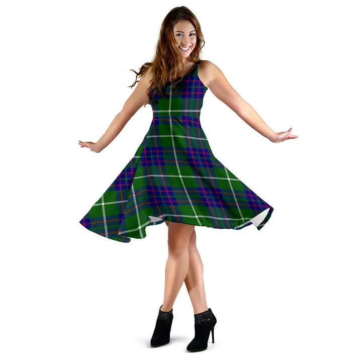 Scottish MacIntyre Hunting Modern Clan Tartan Women Midi Dress