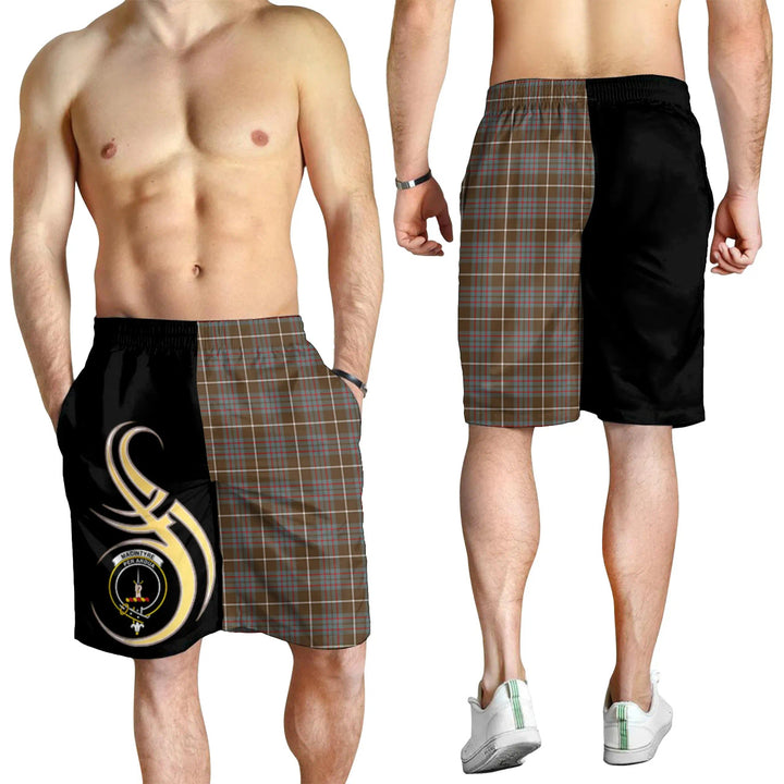 Scottish MacIntyre Hunting Weathered Clan Crest Tartan Believe in Me Men's Shorts