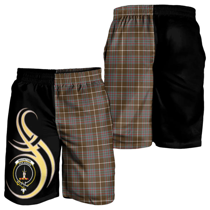 Scottish MacIntyre Hunting Weathered Clan Crest Tartan Believe in Me Men's Shorts