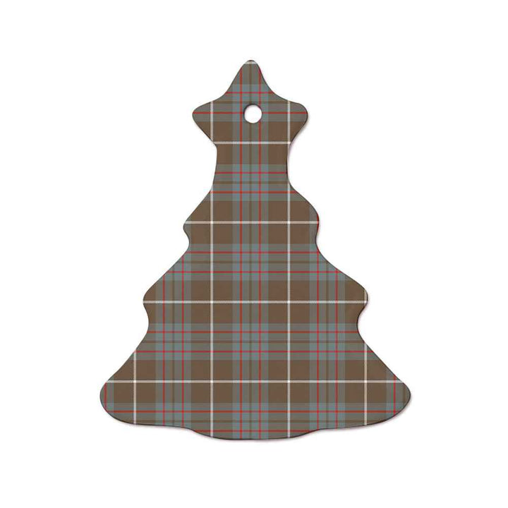 Scottish MacIntyre Hunting Weathered Clan Tartan Ceramic Ornament  Tree Shape Tartan Plaid