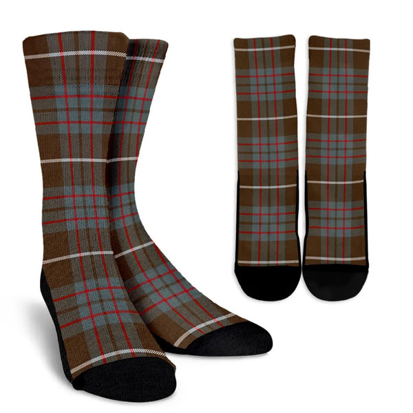 Scottish MacIntyre Hunting Weathered Clan Tartan Crew Socks