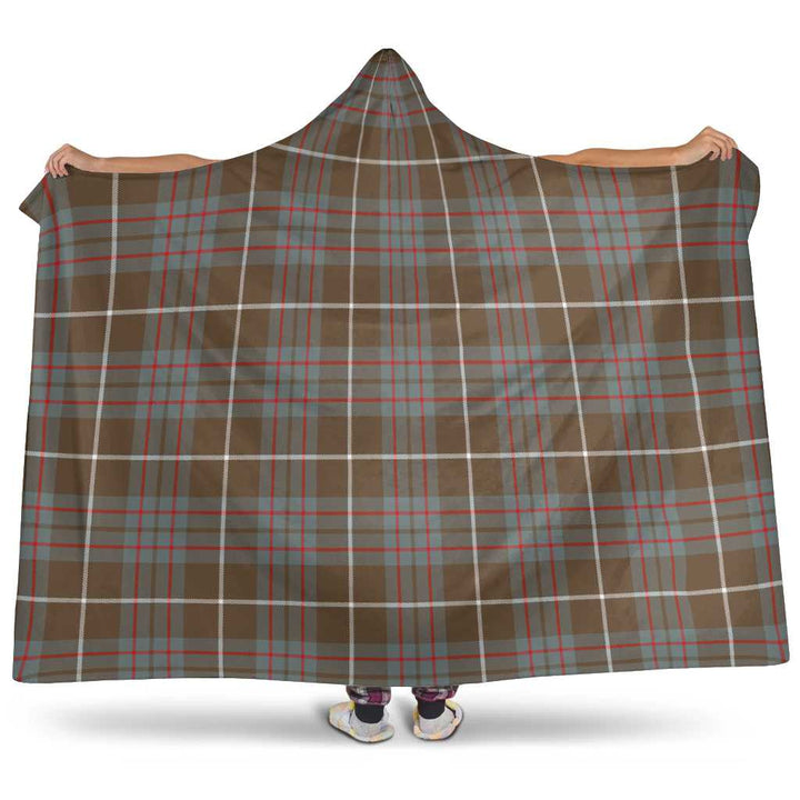 Scottish MacIntyre Hunting Weathered Clan Tartan Hooded Blanket Tartan Plaid 1