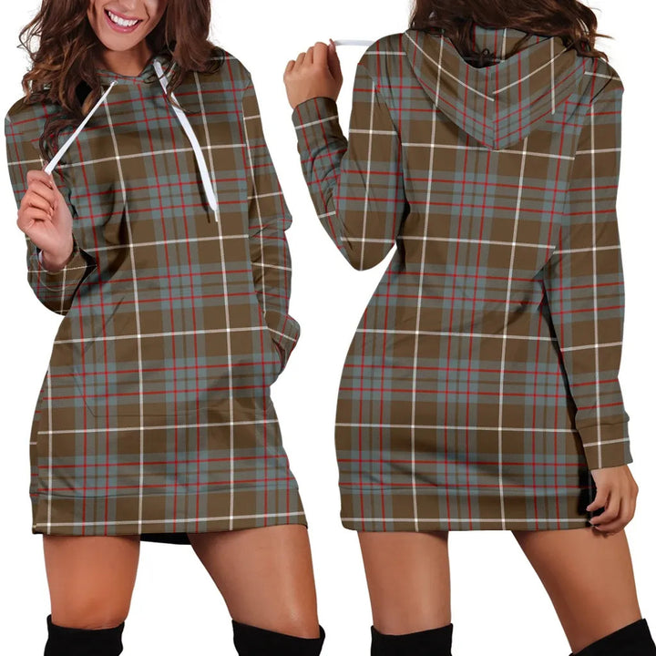 Scottish MacIntyre Hunting Weathered Clan Tartan Hoodie Dress