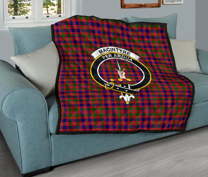 Scottish MacIntyre Modern Clan Crest Tartan Quilt Tartan Plaid 11