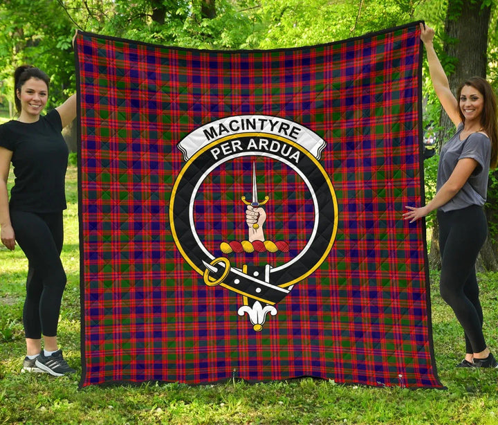 Scottish MacIntyre Modern Clan Crest Tartan Quilt Tartan Plaid 1