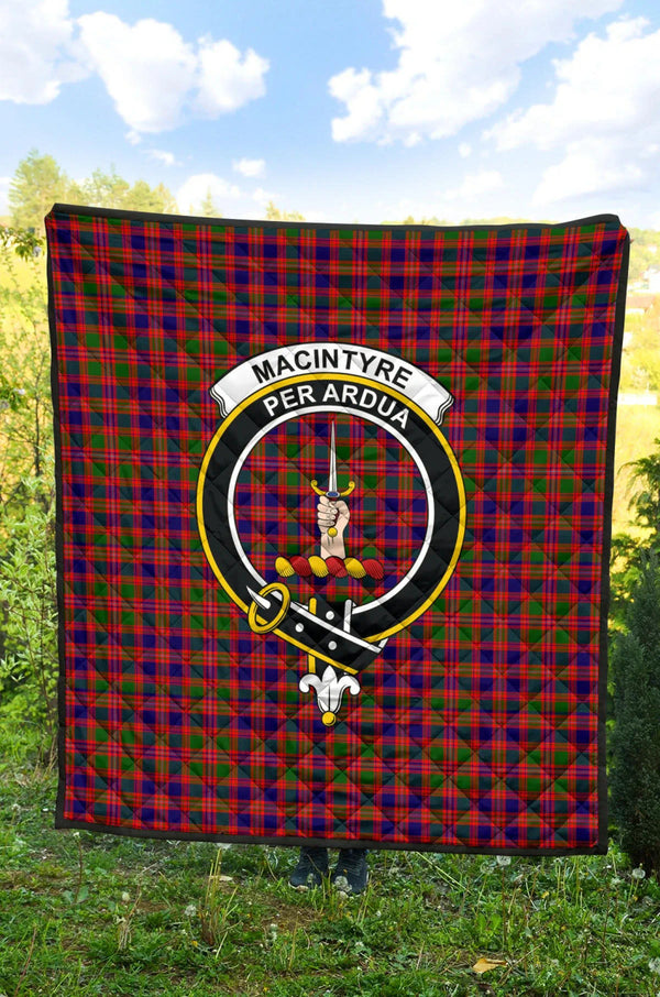 Scottish MacIntyre Modern Clan Crest Tartan Quilt Tartan Plaid 2