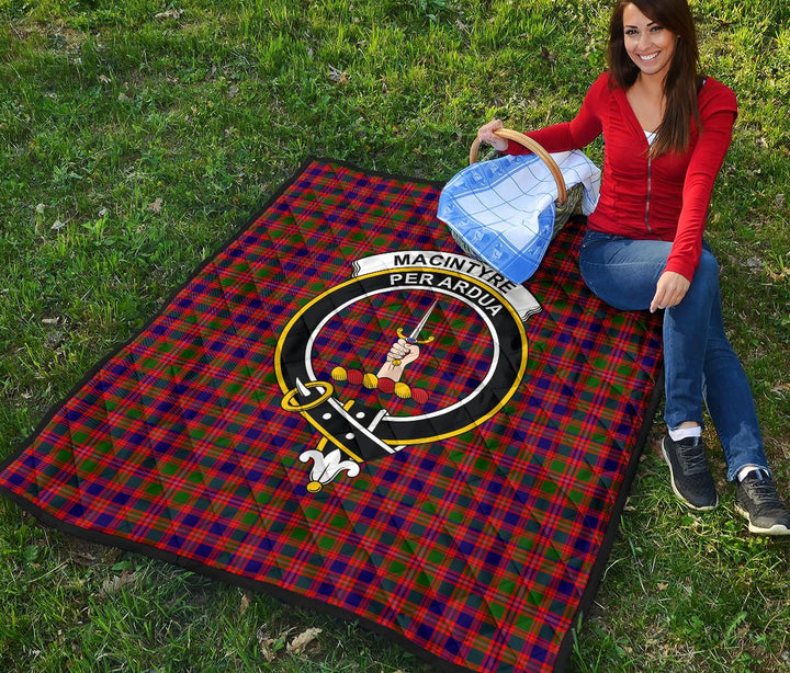 Scottish MacIntyre Modern Clan Crest Tartan Quilt Tartan Plaid 4