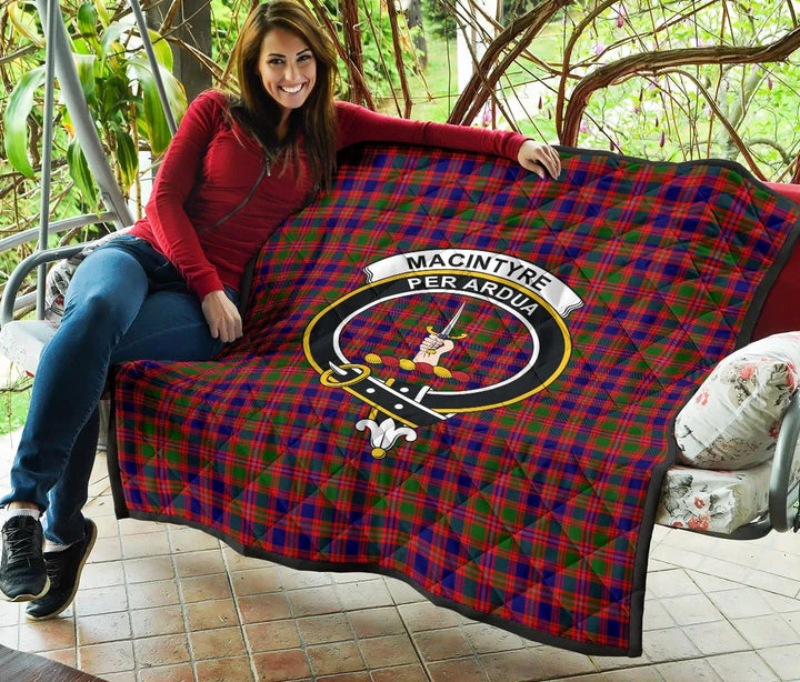 Scottish MacIntyre Modern Clan Crest Tartan Quilt Tartan Plaid 5