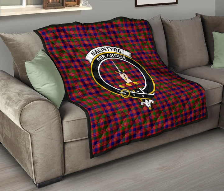 Scottish MacIntyre Modern Clan Crest Tartan Quilt Tartan Plaid 8