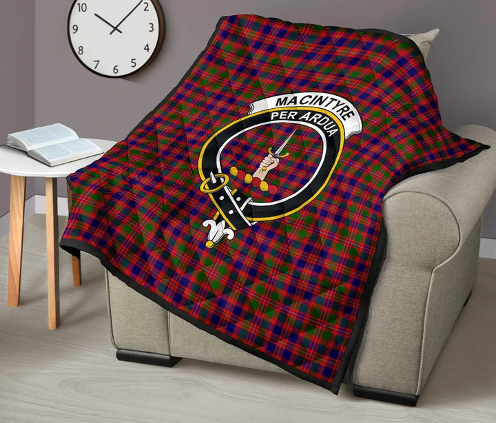 Scottish MacIntyre Modern Clan Crest Tartan Quilt Tartan Plaid 9