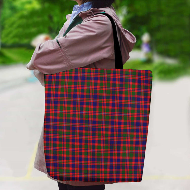 Scottish MacIntyre Modern Clan Tartan Canvas Bag With Shoulder Strap Tartan Plaid 2