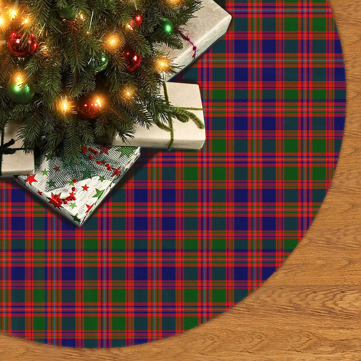 Scottish MacIntyre Modern Clan Tartan Christmas Tree Skirt No Tassels 2 Tartan Plaid