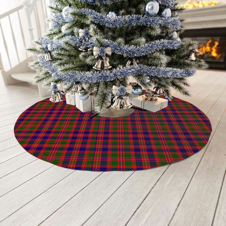 Scottish MacIntyre Modern Clan Tartan Christmas Tree Skirt No Tassels 3 Tartan Plaid