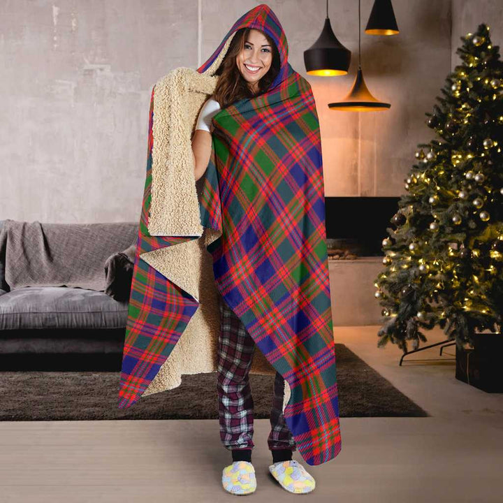 Scottish MacIntyre Modern Clan Tartan Hooded Blanket Tartan Plaid 6