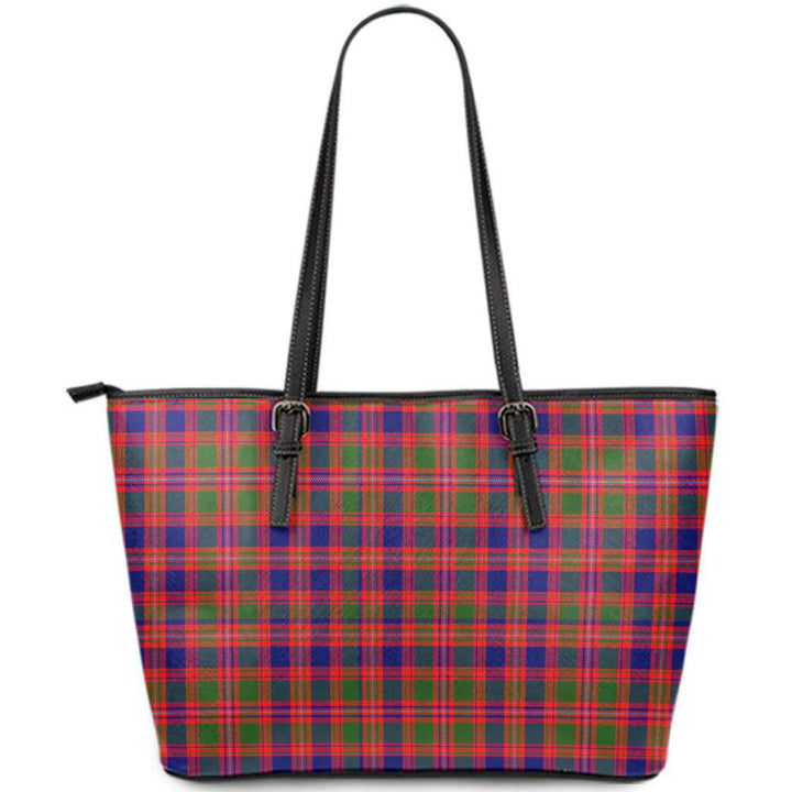 Scottish MacIntyre Modern Clan Tartan Leather Tote Tartan Plaid