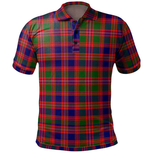 Scottish MacIntyre Modern Clan Tartan Polo Shirt Front Side Tartan Plaid