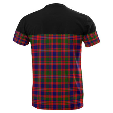 Scottish MacIntyre Modern Clan Tartan T-Shirt Horizontal Style Back Side Tartan Plaid