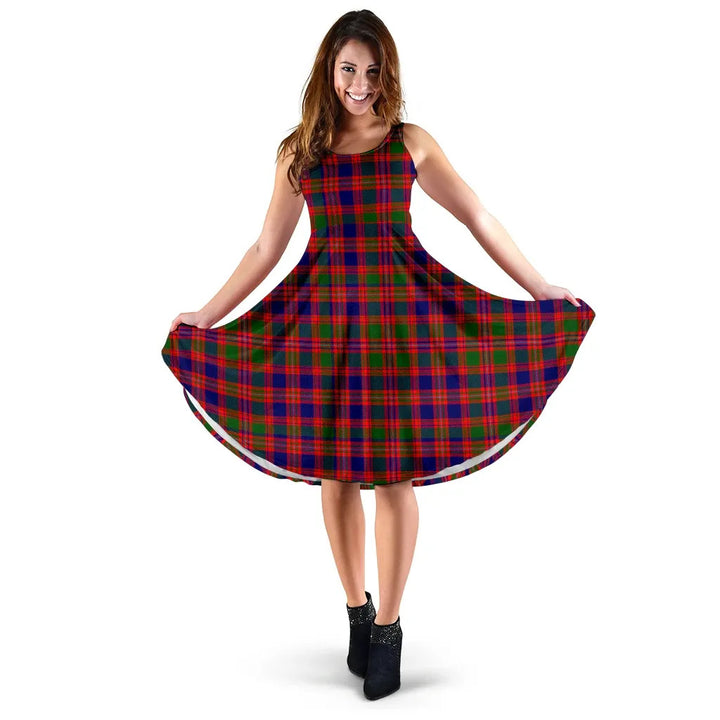 Scottish MacIntyre Modern Clan Tartan Women Midi Dress