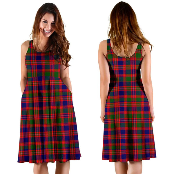 Scottish MacIntyre Modern Clan Tartan Women Midi Dress
