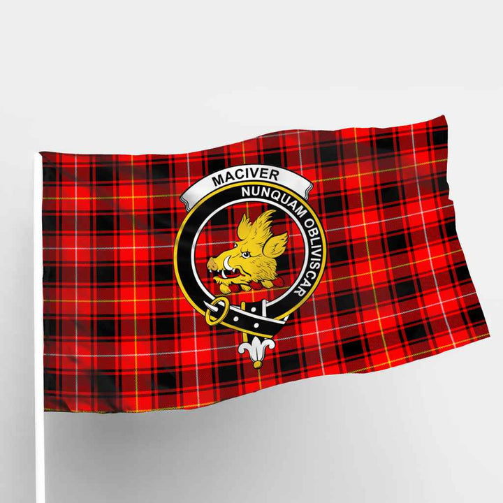 Scottish MacIver Clan Crest Tartan Flag Parade Tartan Plaid 1