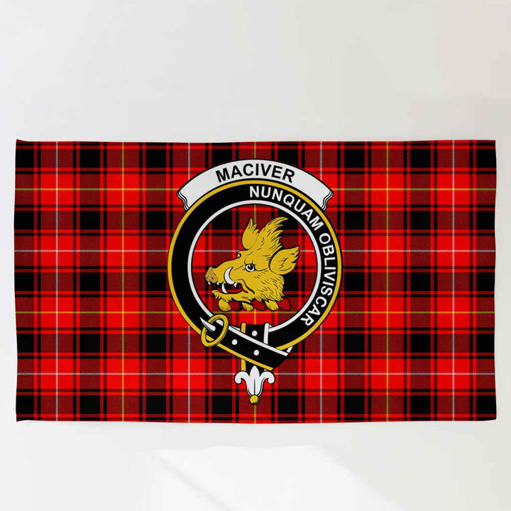 Scottish MacIver Clan Crest Tartan Flag Parade Tartan Plaid 3