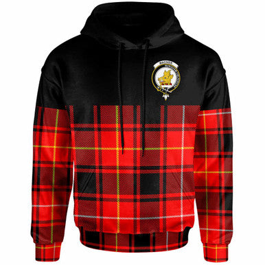 Scottish MacIver Clan Crest Tartan Hoodie - Horizontal Style Front Side Tartan Plaid