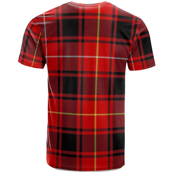 Scottish MacIver Clan Crest Tartan T-Shirt Back Side Tartan Plaid