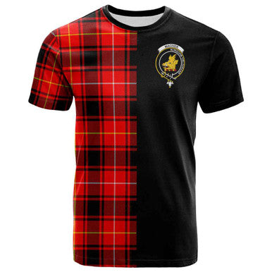 Scottish MacIver Clan Crest Tartan T-Shirt Half in Me Front Side Tartan Plaid