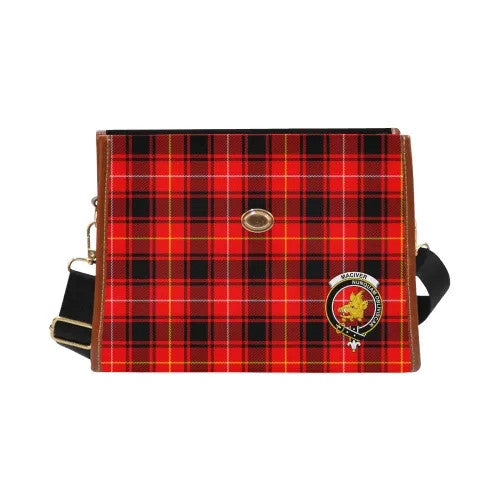 Scottish MacIver Clan Crest Tartan Waterproof Canvas Bag Tartan Plaid 2