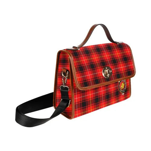 Scottish MacIver Clan Crest Tartan Waterproof Canvas Bag Tartan Plaid 3