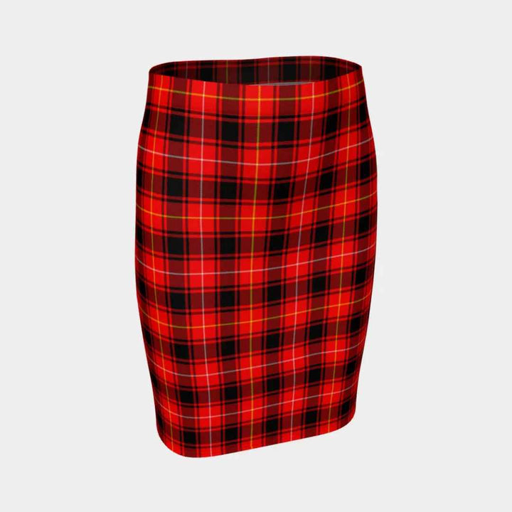Scottish MacIver Modern Clan Tartan Fitted Skirt Tartan Plaid 1