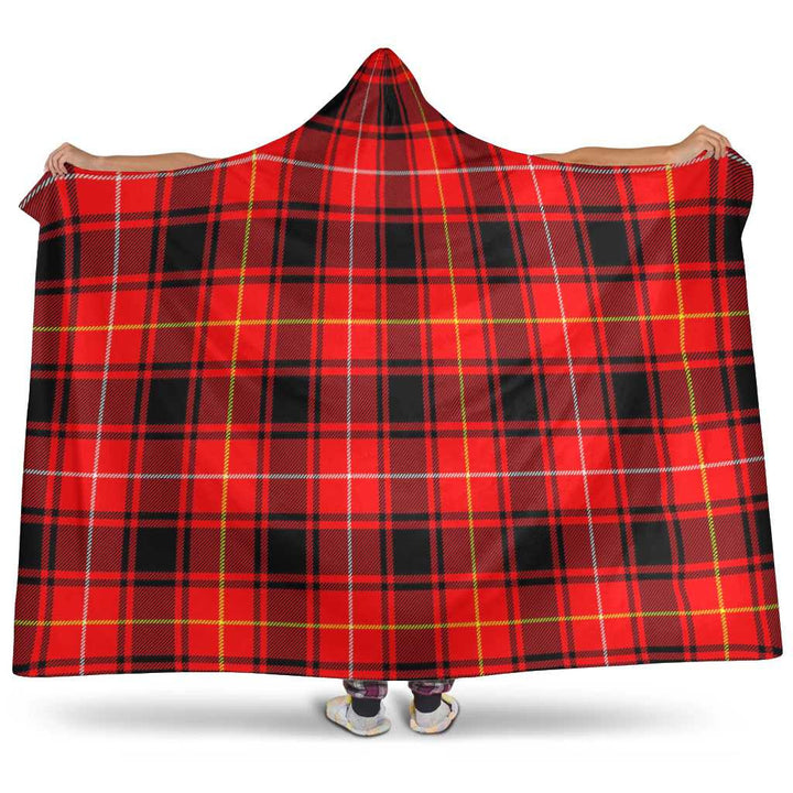 Scottish MacIver Modern Clan Tartan Hooded Blanket Tartan Plaid 1