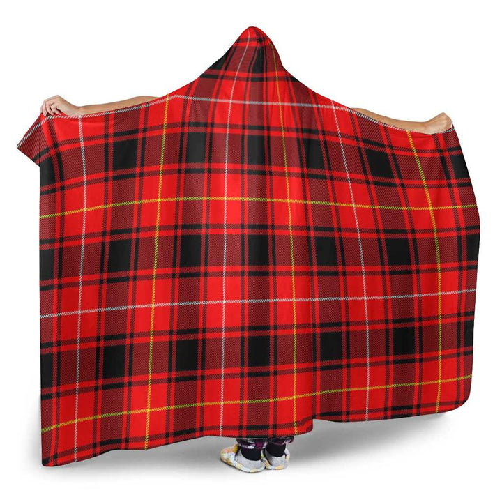 Scottish MacIver Modern Clan Tartan Hooded Blanket Tartan Plaid 2
