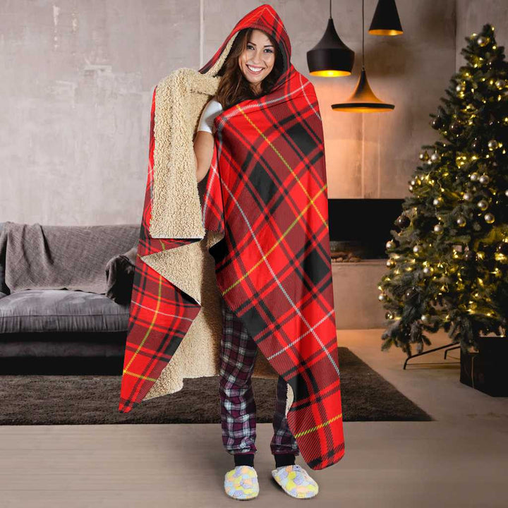 Scottish MacIver Modern Clan Tartan Hooded Blanket Tartan Plaid 6