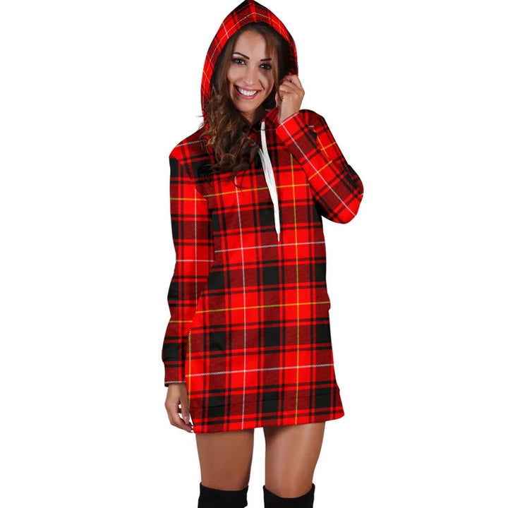 Scottish MacIver Modern Clan Tartan Hoodie Dress