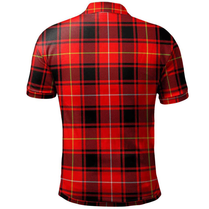 Scottish MacIver Modern Clan Tartan Polo Shirt Back Side Tartan Plaid