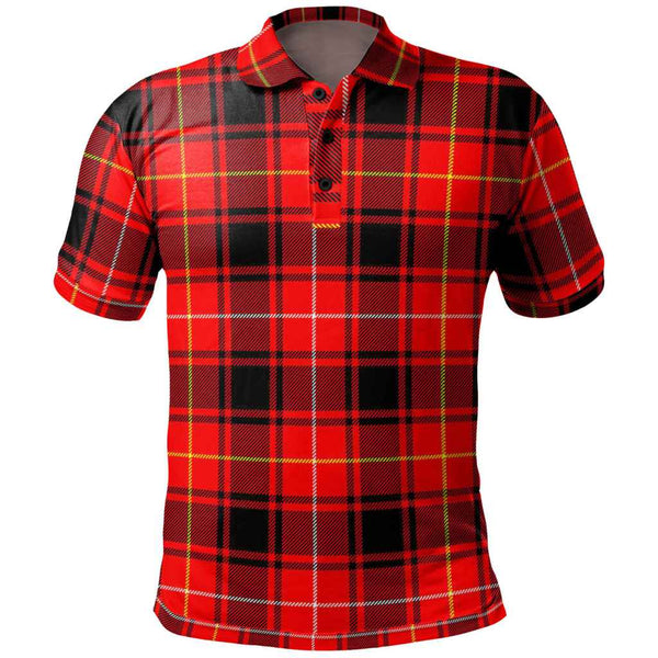 Scottish MacIver Modern Clan Tartan Polo Shirt Front Side Tartan Plaid