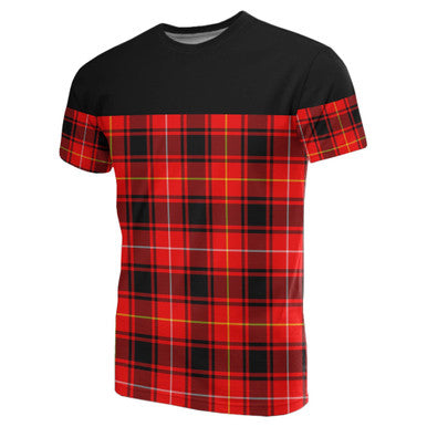 Scottish MacIver Modern Clan Tartan T-Shirt Horizontal Style Front Side Tartan Plaid