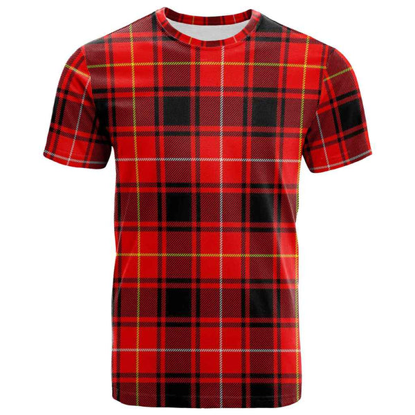 Scottish MacIver Modern Clan Tartan T-Shirt Front Side Tartan Plaid