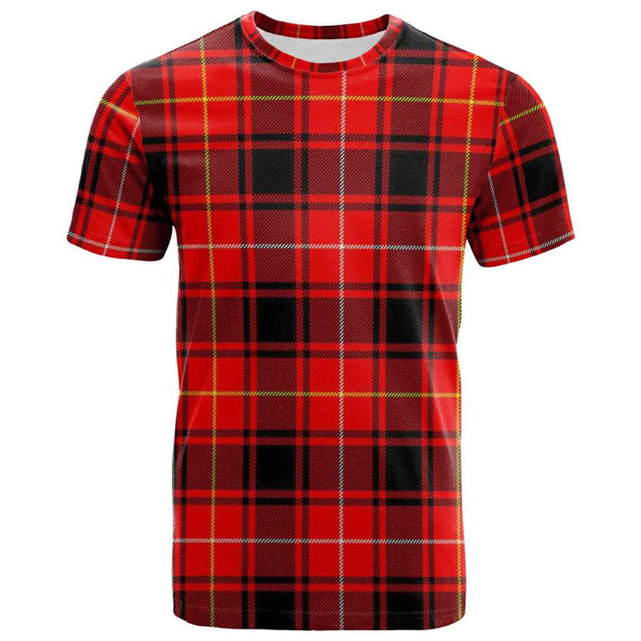 Scottish MacIver Modern Clan Tartan T-Shirt Front Side Tartan Plaid
