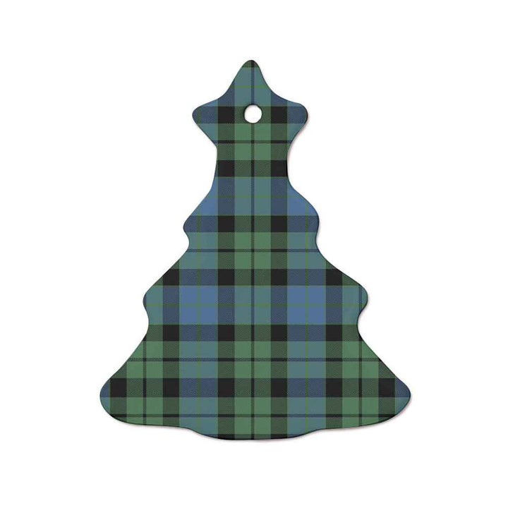Scottish MacKay Ancient Clan Tartan Ceramic Ornament  Tree Shape Tartan Plaid