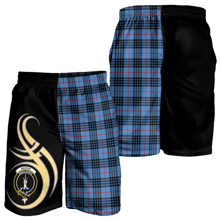 Scottish MacKay Blue Clan Crest Tartan Believe in Me Men's Shorts