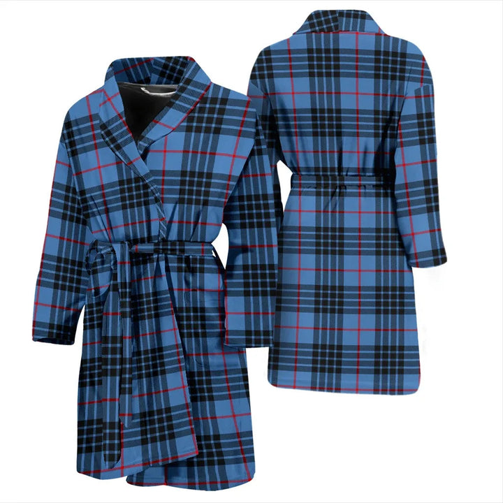 Scottish MacKay Blue Clan Tartan Bathrobe 3