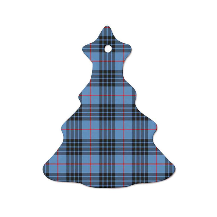Scottish MacKay Blue Clan Tartan Ceramic Ornament  Tree Shape Tartan Plaid